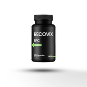 Heroic Muscle Recovix BPC capsules 60 count supplement bottle on a white background